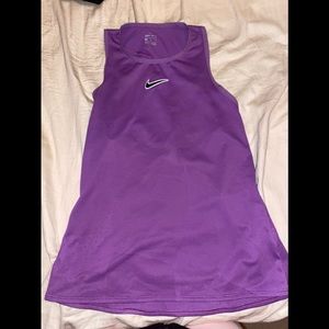 Open back purple medium nike Dri fit tank top